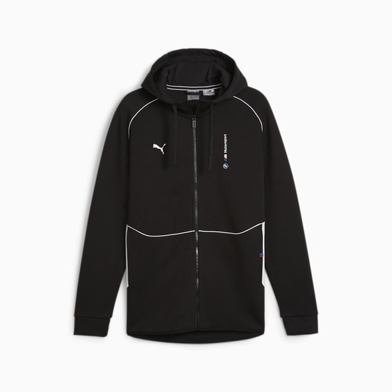 Puma | Men's BMW M Motorsport Hooded Motorsport Sweat Jacket - Black