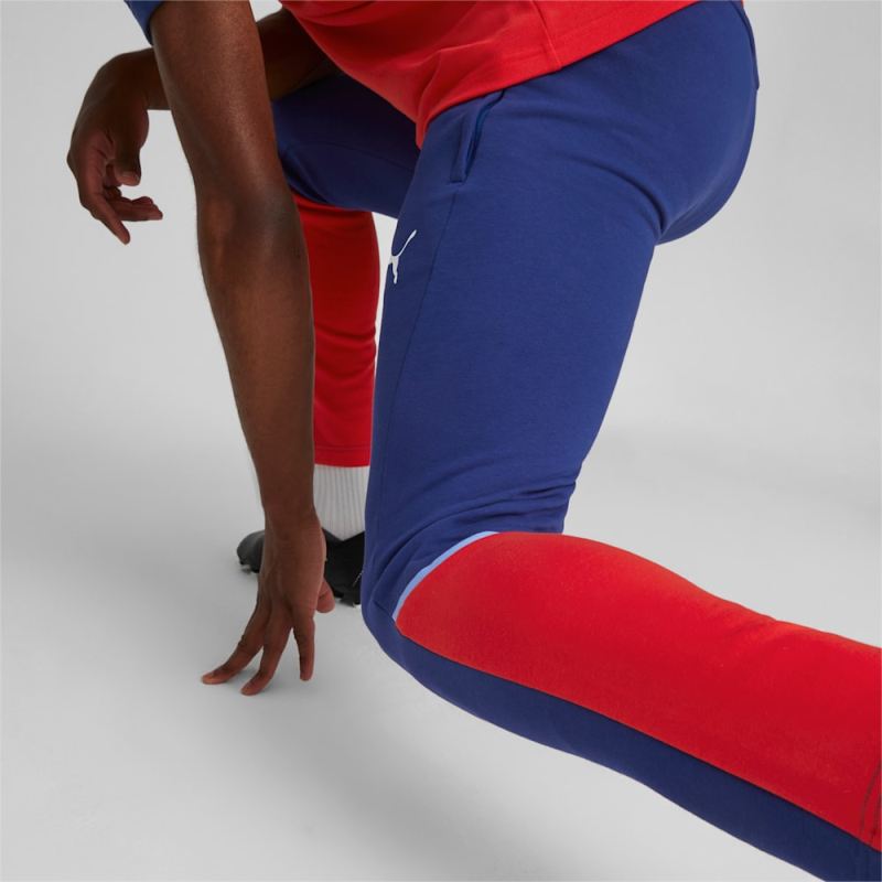 Puma | Men's C.D. Guadalajara Soccer Pants - Elektro Blue-Red