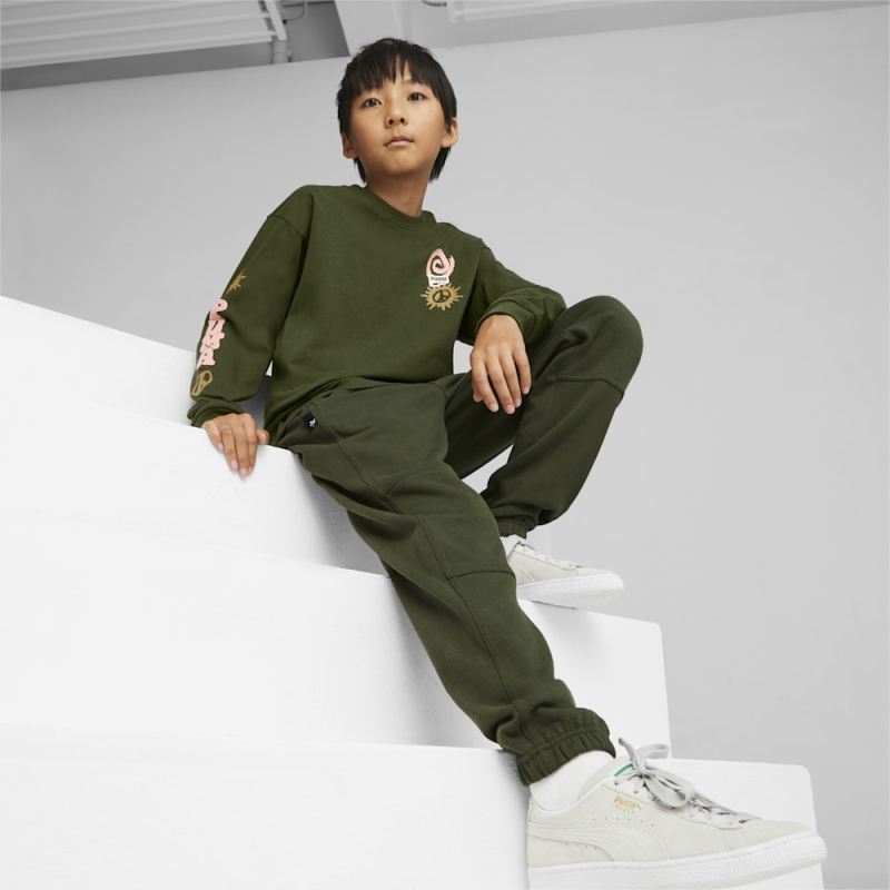 Puma | Boys Downtown Sweatpants - Myrtle