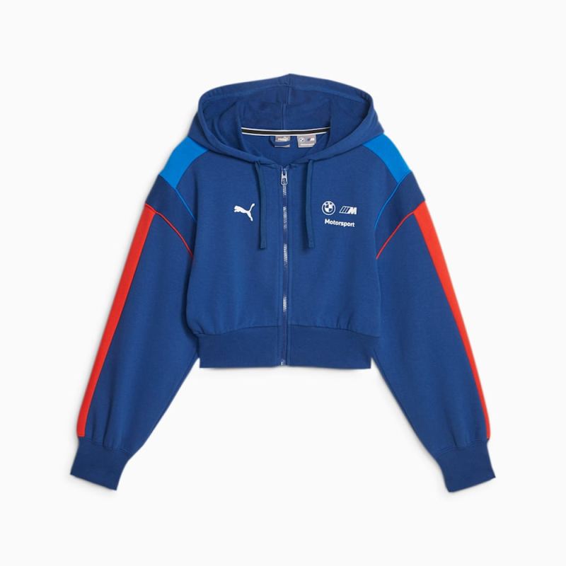 Puma | Women's BMW M Motorsport MT7 Cropped Sweatshirt - Pro Blue-M Color