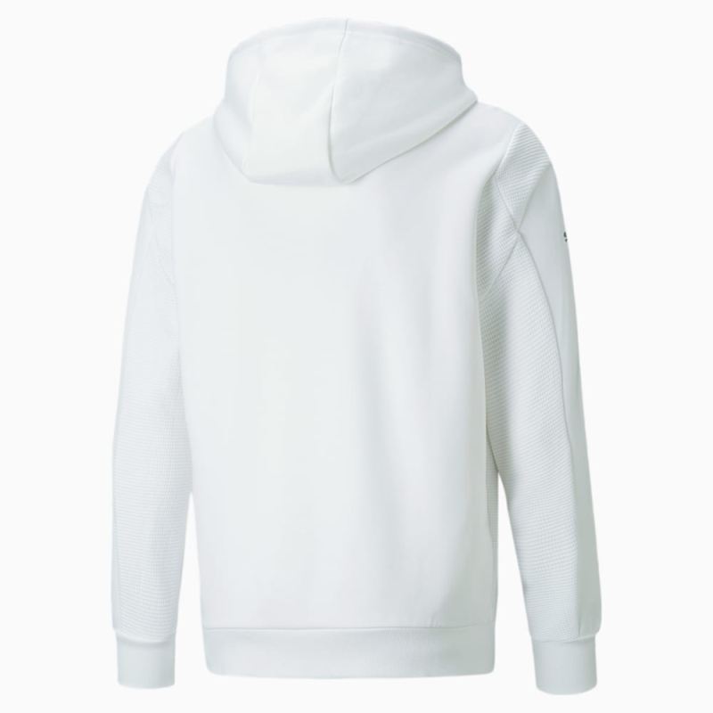 Puma | Men's BMW M Motorsport Hooded Sweat Jacket - White