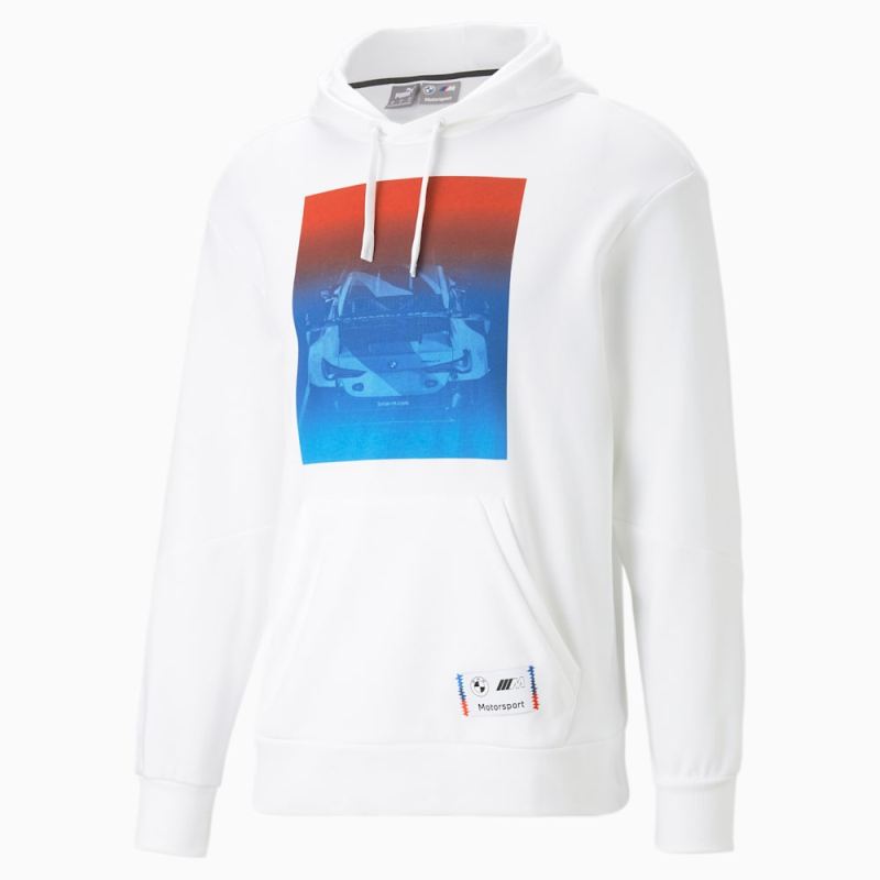 Puma | Men's BMW M Motorsport Road Trip Hoodie - White