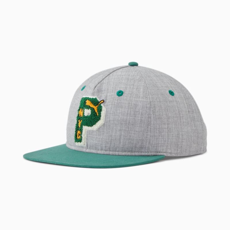 Puma | Men's NYC Bruckner Cap - GREY/GREEN