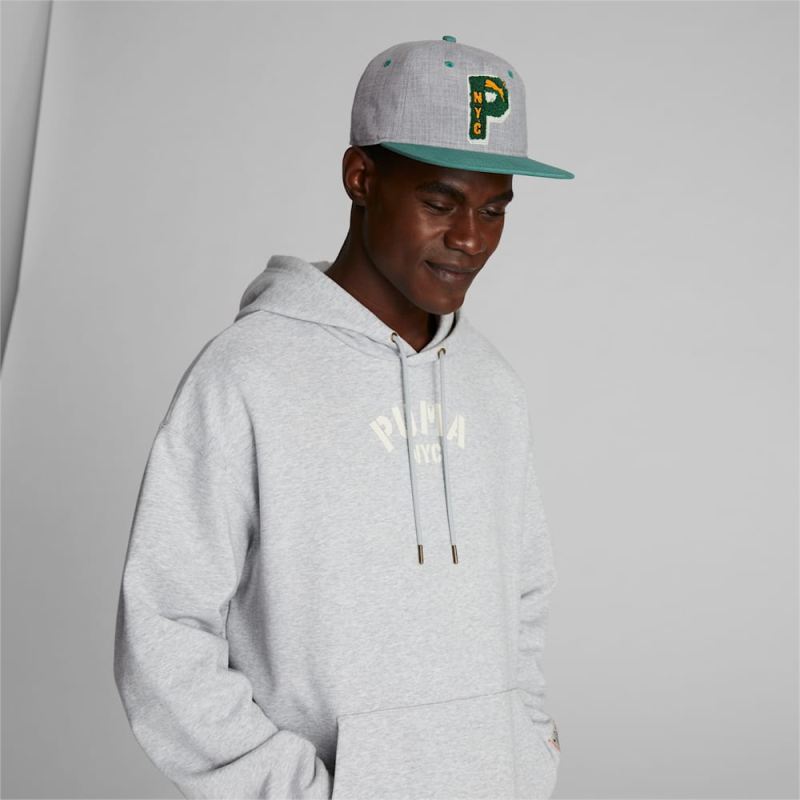 Puma | Men's NYC Bruckner Cap - GREY/GREEN