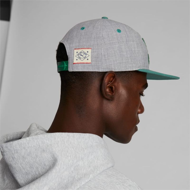 Puma | Men's NYC Bruckner Cap - GREY/GREEN