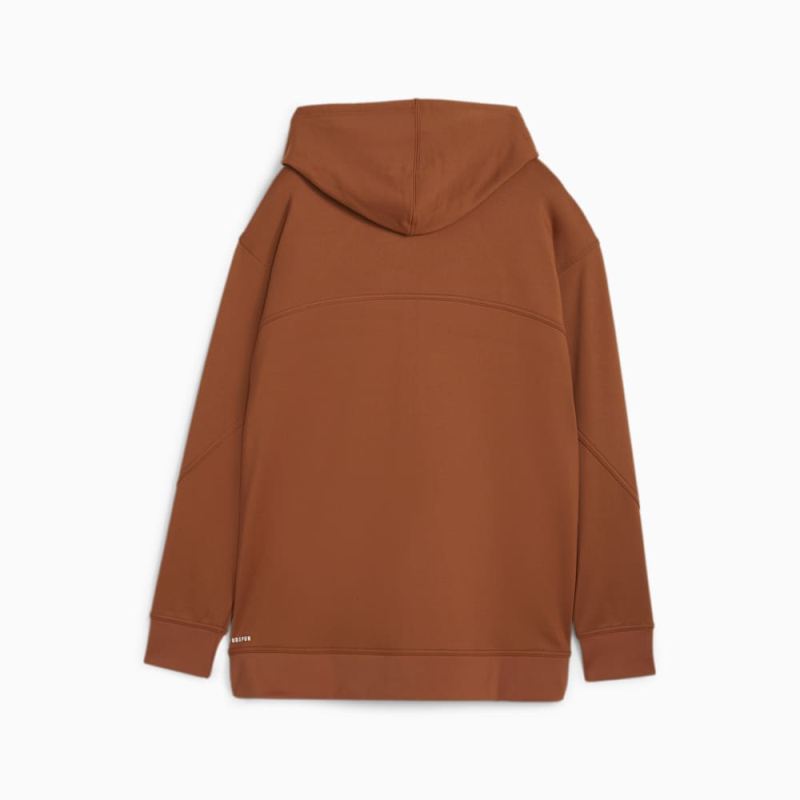 Puma | Women's CLOUDSPUN Full-Zip Training Hoodie - Teak