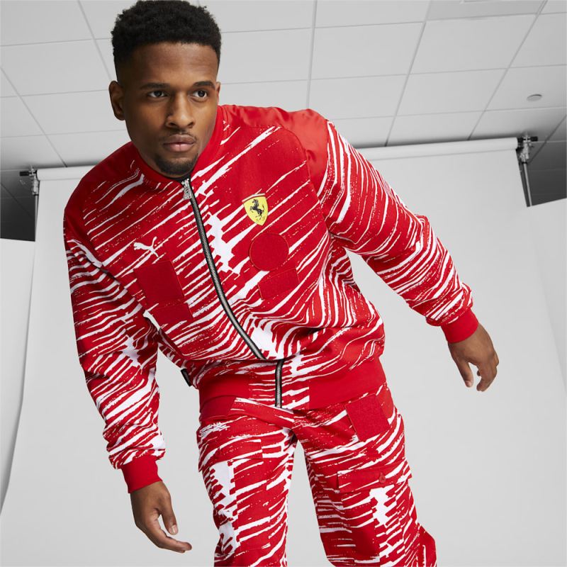 Puma | Men's SCUDERIA FERRARI x JOSHUA VIDES Race Jacket - Rosso Corsa