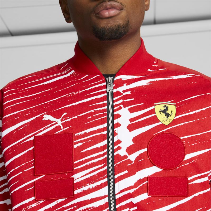 Puma | Men's SCUDERIA FERRARI x JOSHUA VIDES Race Jacket - Rosso Corsa