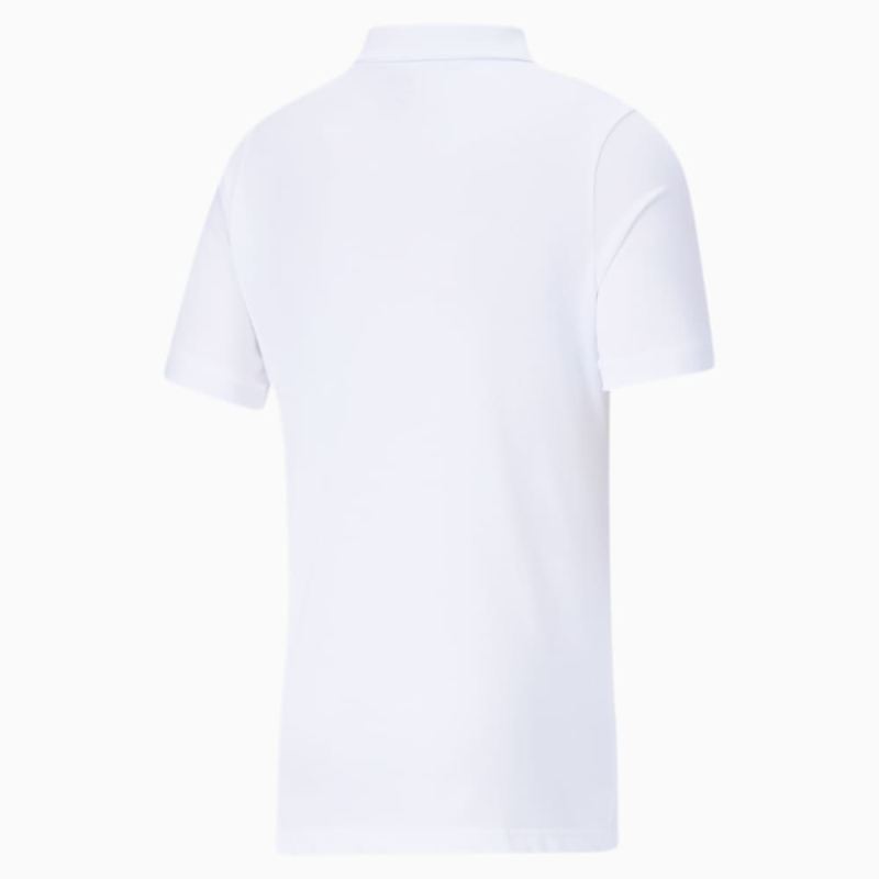 Puma | Men's Essentials Pique Polo - White-Cat