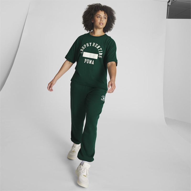 Puma | Women's x TROPHY HUNTING Basketball Tee - Malachite