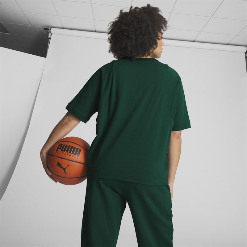 Puma | Women's x TROPHY HUNTING Basketball Tee - Malachite