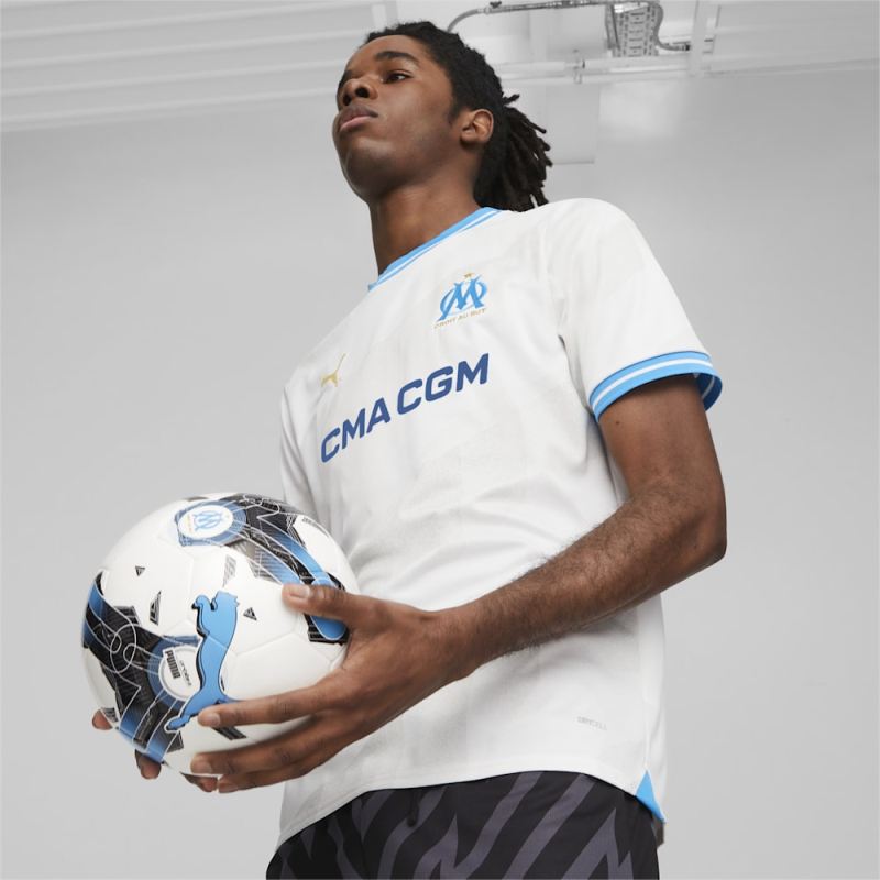 Puma | Men's Olympique de Marseille 23/24 Home Jersey - White