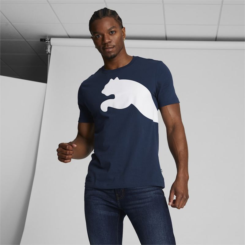 Puma | Men's Oversized Logo Tee - Navy