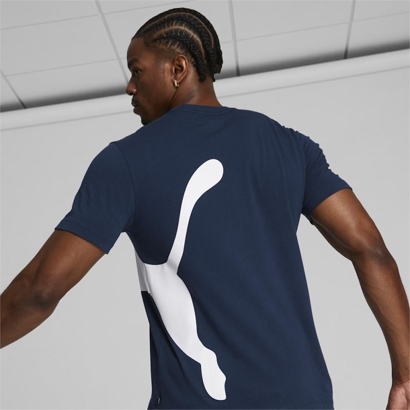 Puma | Men's Oversized Logo Tee - Navy