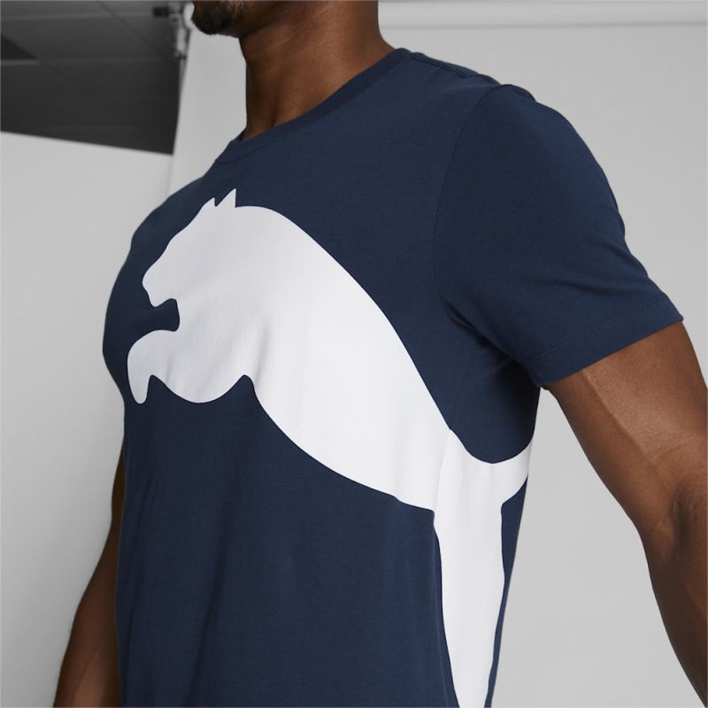 Puma | Men's Oversized Logo Tee - Navy