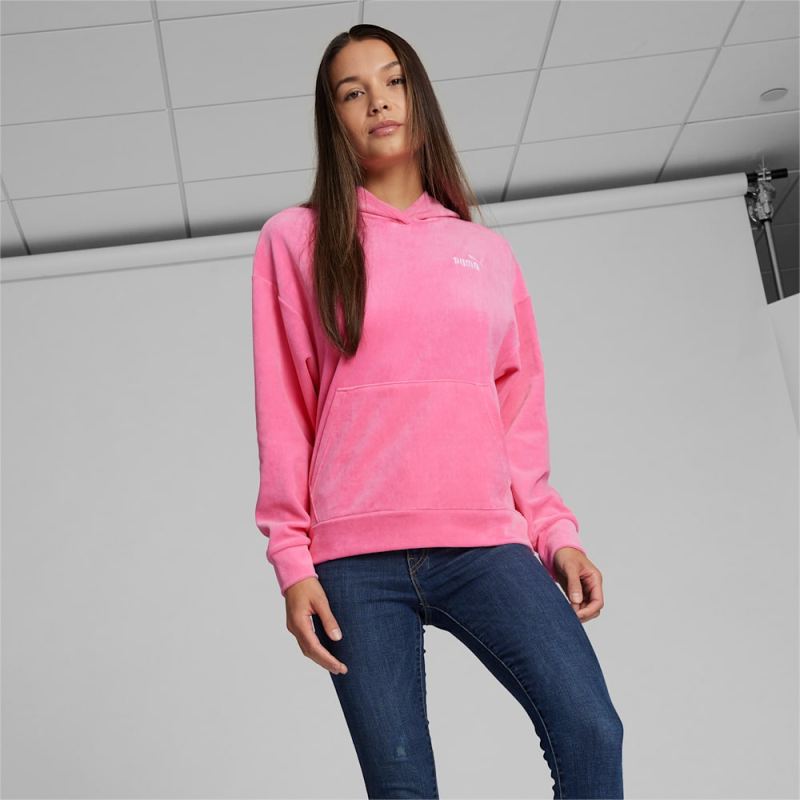 Puma | Women's ESS+ Hoodie - Strawberry Burst