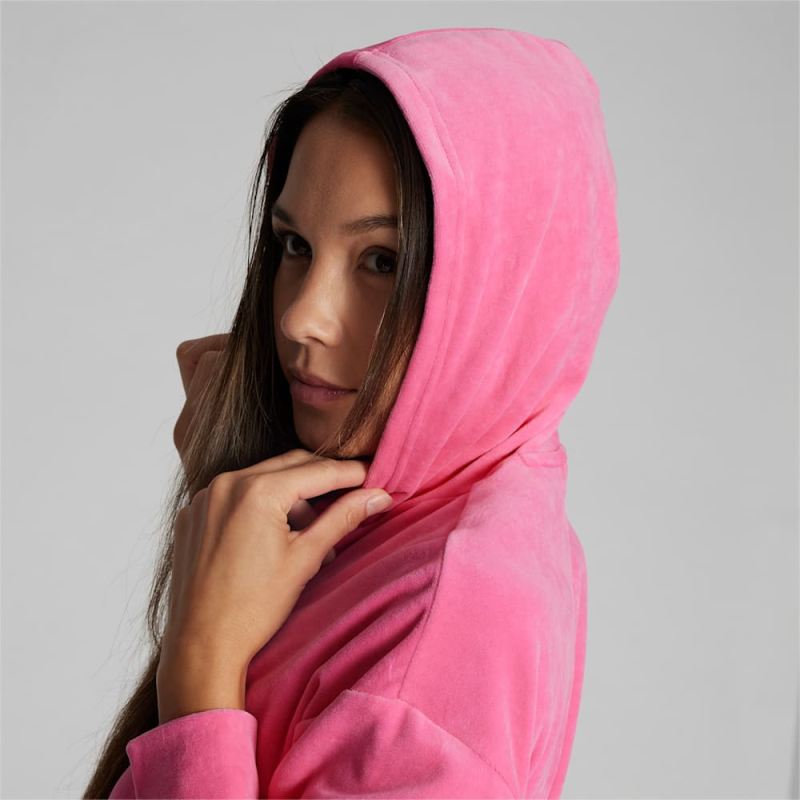 Puma | Women's ESS+ Hoodie - Strawberry Burst