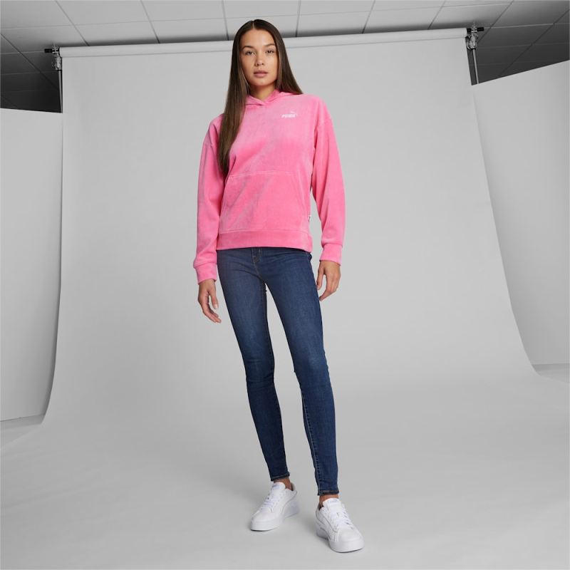 Puma | Women's ESS+ Hoodie - Strawberry Burst