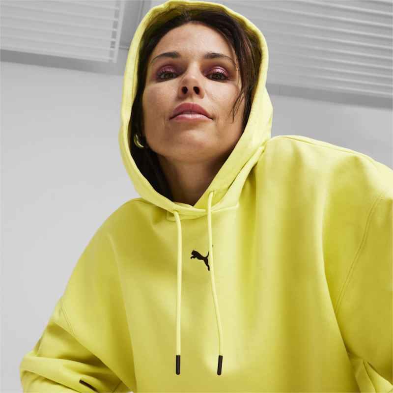 Puma | Women's DARE TO Oversized Hoodie - Lime Sheen