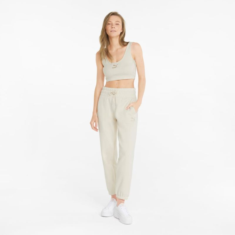 Puma | Women's Classics Ribbed Crop Top - no color