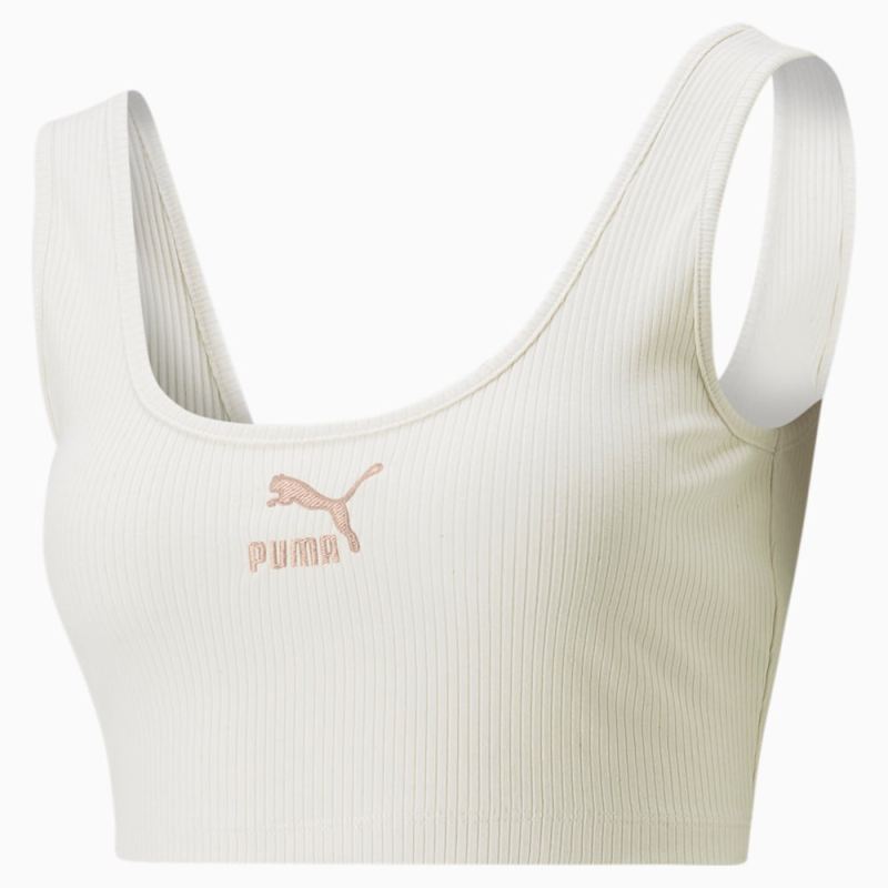 Puma | Women's Classics Ribbed Crop Top - no color