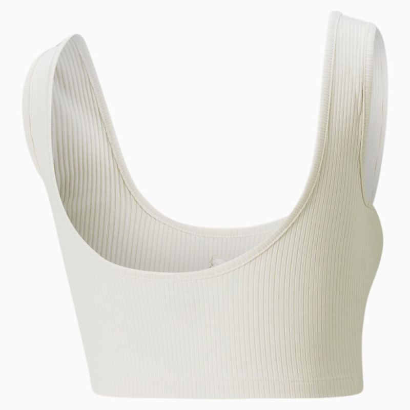 Puma | Women's Classics Ribbed Crop Top - no color