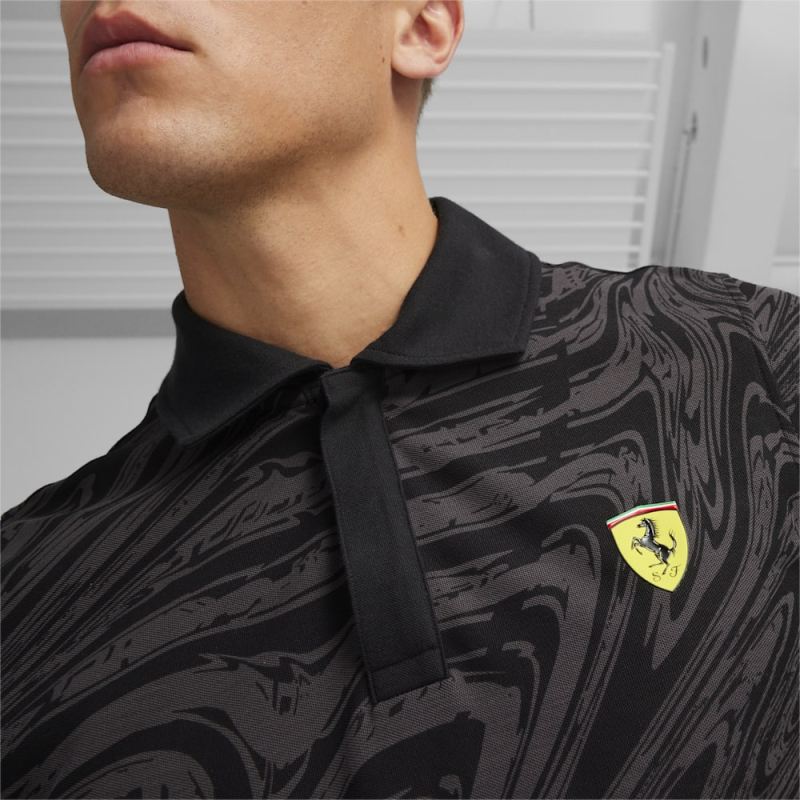 Puma | Men's Scuderia Ferrari Race Motorsport Graphic Polo - Black