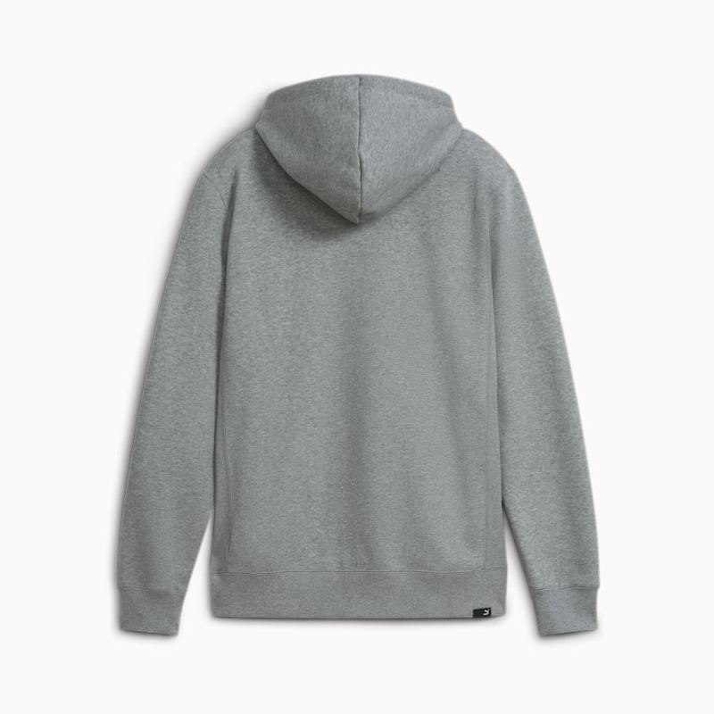 Puma | Men's Suede Logo Hoodie - Medium Gray Heather