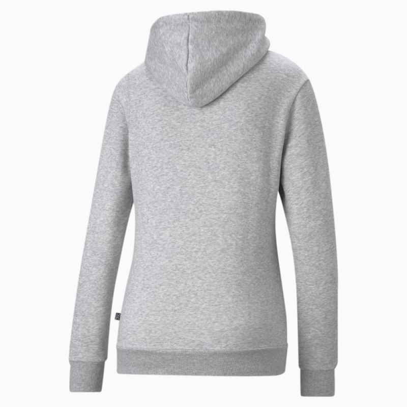 Puma | Women's Essentials Small Logo Hoodie - Light Gray Heather