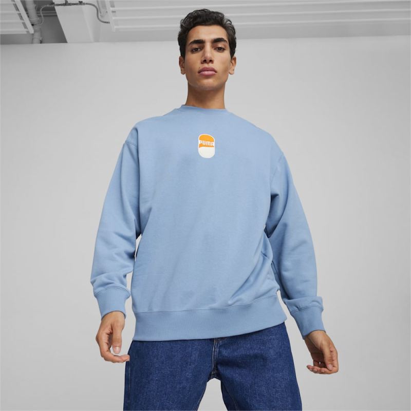 Puma | Men's DOWNTOWN 180 Sweatshirt - Zen Blue