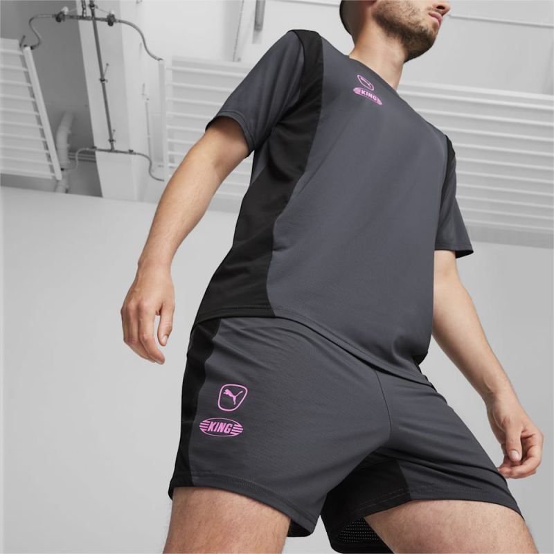 Puma | Men's KING Pro Shorts - Strong Gray-Black