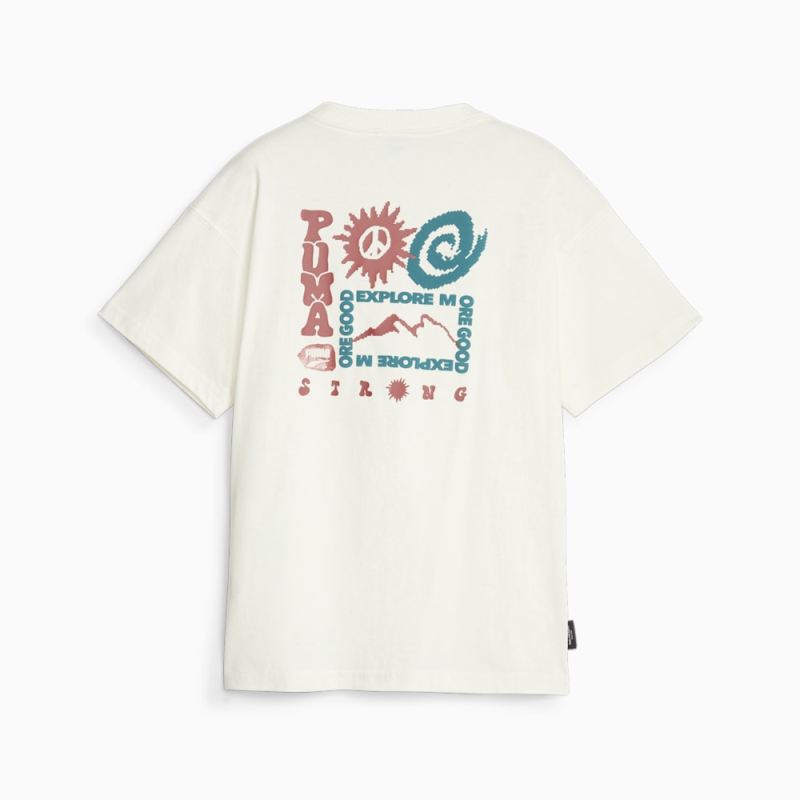 Puma | Boys DOWNTOWN Graphic Tee - Warm White