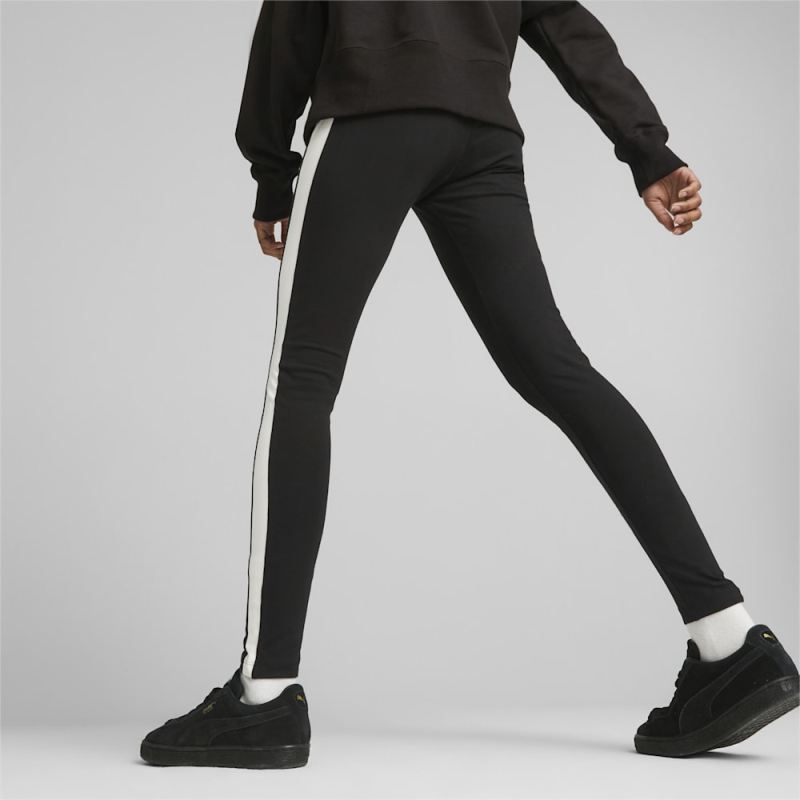 Puma | Women's Iconic T7 Mid-Rise Leggings - Black