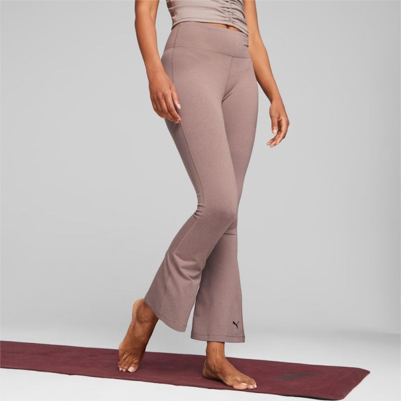 Puma | Women's STUDIO YOGINI LUXE FLARE Training Pants - Dark Clove