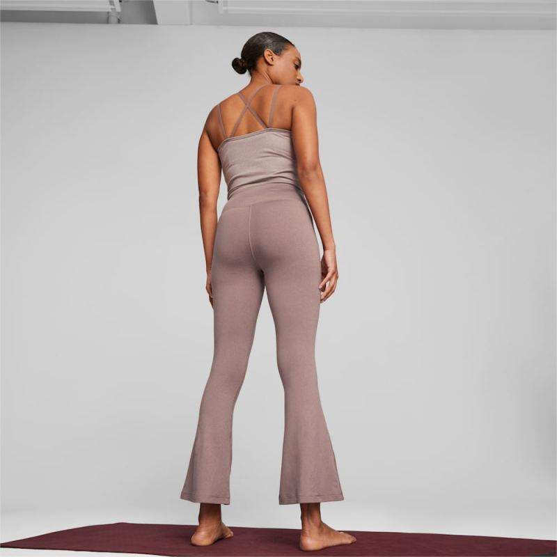 Puma | Women's STUDIO YOGINI LUXE FLARE Training Pants - Dark Clove