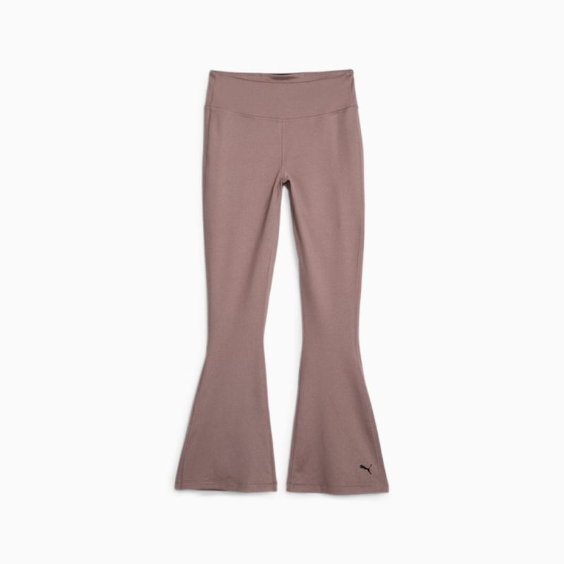 Puma | Women's STUDIO YOGINI LUXE FLARE Training Pants - Dark Clove