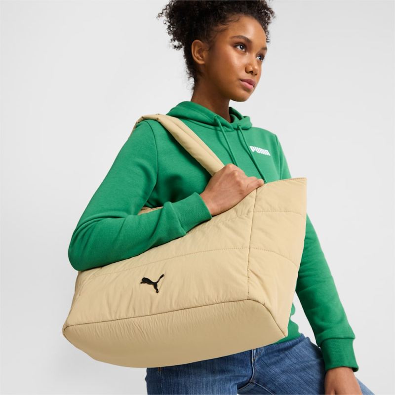 Puma | Women's Plush Tote 3.0 Bag - TAN COMBO