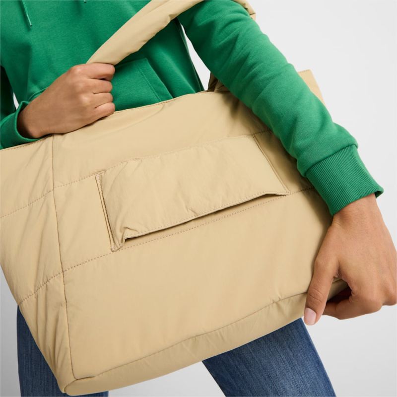 Puma | Women's Plush Tote 3.0 Bag - TAN COMBO