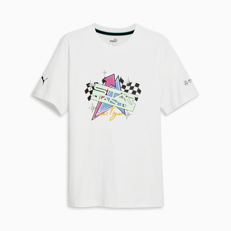 Puma | Men's Mercedes AMG-Petronas F1 Garage Crews Las Vegas Tee - White