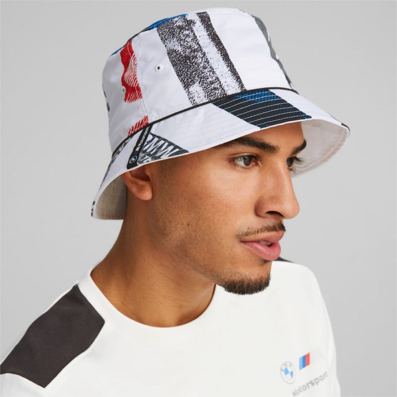 Puma | Men's BMW M Motorsport Bucket Hat - White-AOP