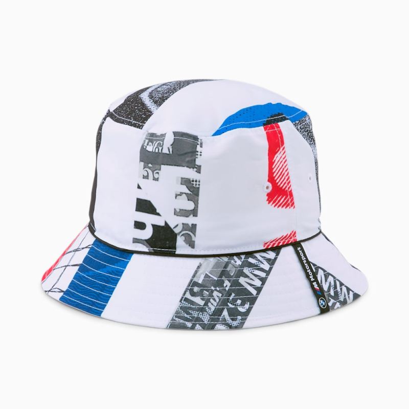 Puma | Men's BMW M Motorsport Bucket Hat - White-AOP