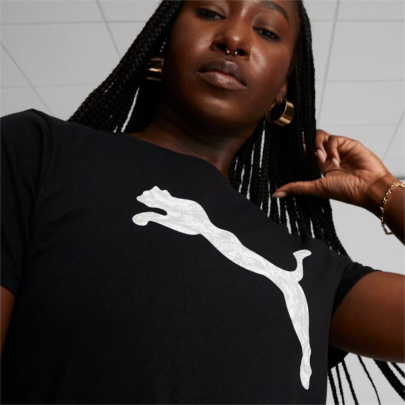 Puma | Women's Cat Fill Tee - Black