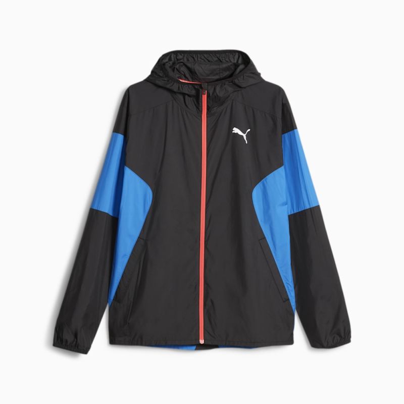 Puma | Men's Lightweight Running Jacket - Black-Ultra Blue