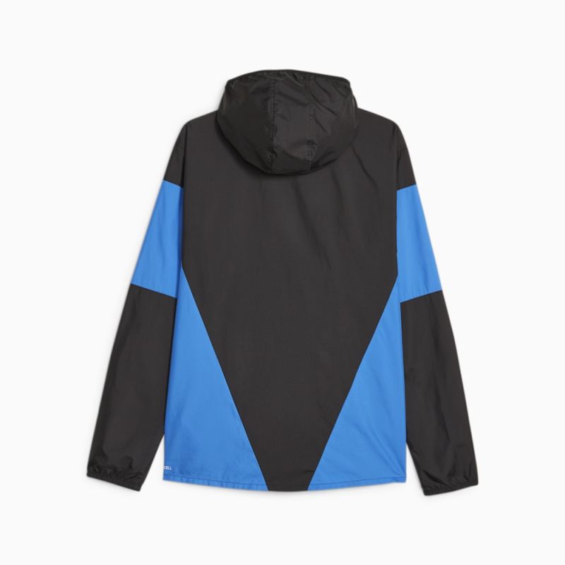 Puma | Men's Lightweight Running Jacket - Black-Ultra Blue