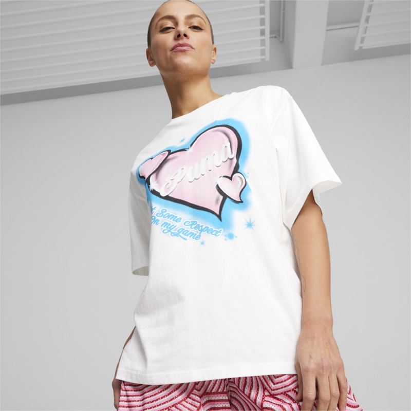 Puma | Women's Game Love Basketball Tee - White