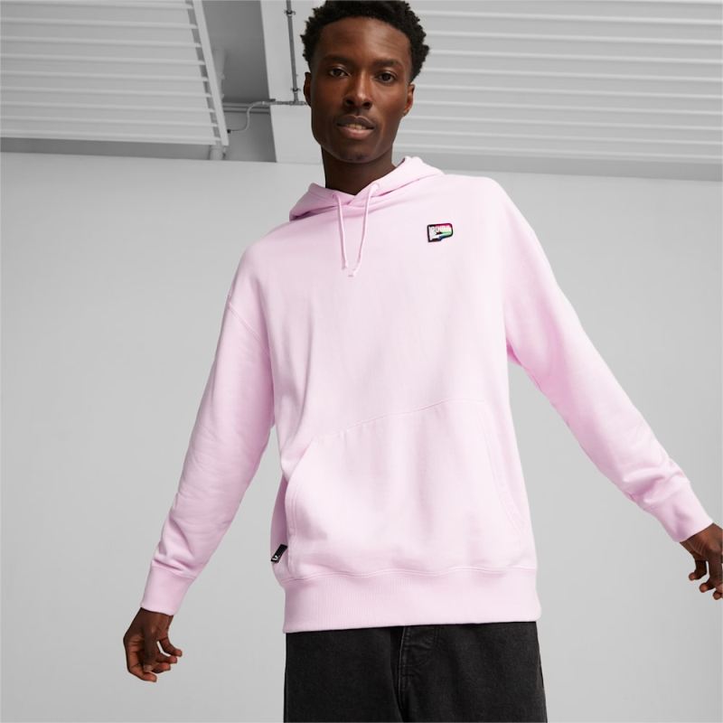 Puma | Men's Downtown Pride We Are Everywhere Hoodie - Pearl Pink