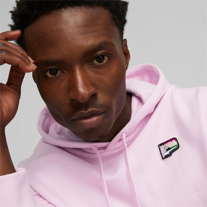 Puma | Men's Downtown Pride We Are Everywhere Hoodie - Pearl Pink