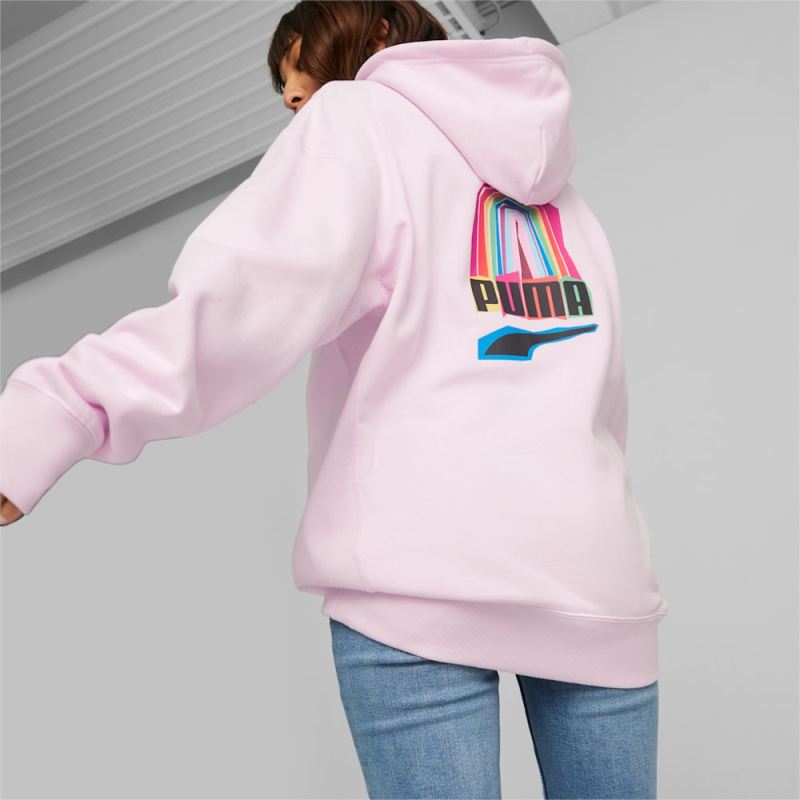 Puma | Men's Downtown Pride We Are Everywhere Hoodie - Pearl Pink