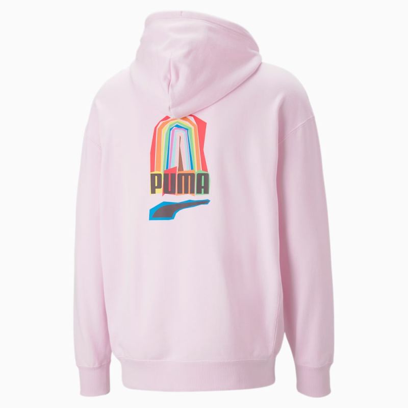 Puma | Men's Downtown Pride We Are Everywhere Hoodie - Pearl Pink