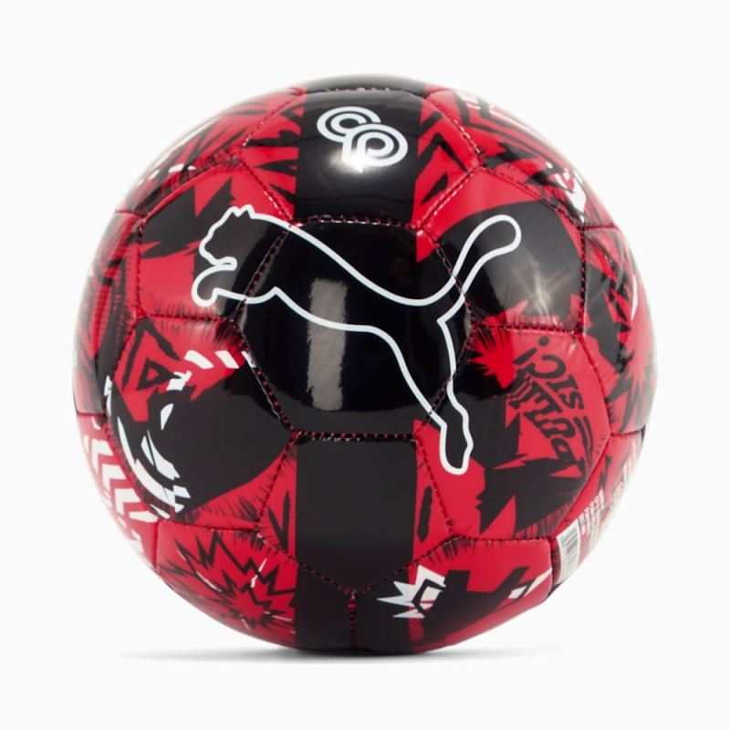 Puma | Men's x CHRISTIAN PULISIC Graphic Mini Soccer Ball - Red-Black-White